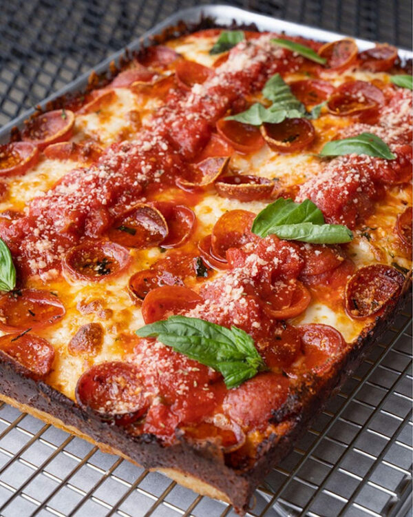 Detroit Style Online Pizza Making Class in a Home Gas Oven with Lee Hunzinger and Noel Brohner of Slow Rise Pizza