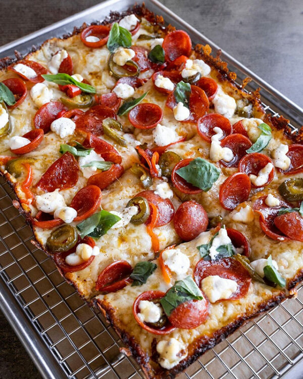 Detroit Style Online Pizza Making Class in a Home Gas Oven with Lee Hunzinger and Noel Brohner of Slow Rise Pizza