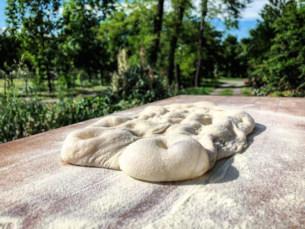 Sourdough Pinsa Romana in a Woodfired Oven Online Pizza Class